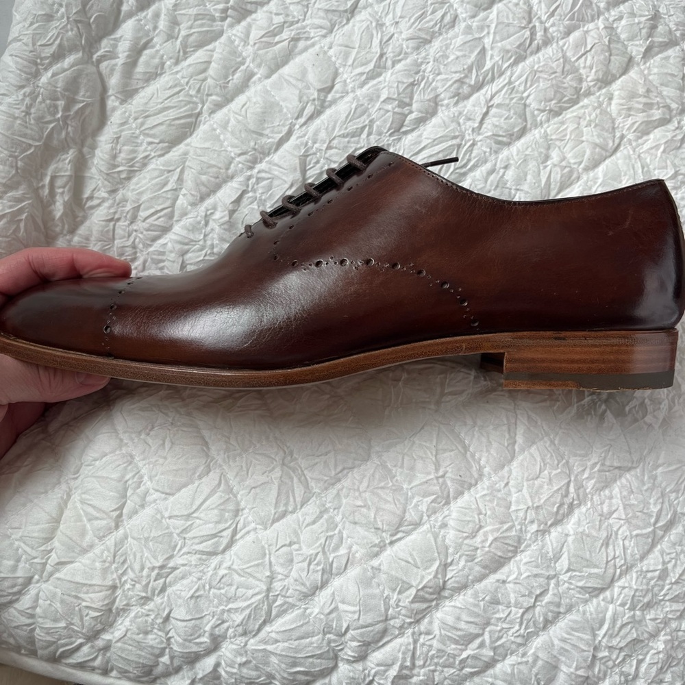 Brand new, never worn Fratelli Rossetti Toledo lace ups in rich Castagna brown.